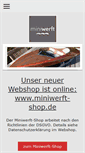 Mobile Screenshot of miniwerft.de